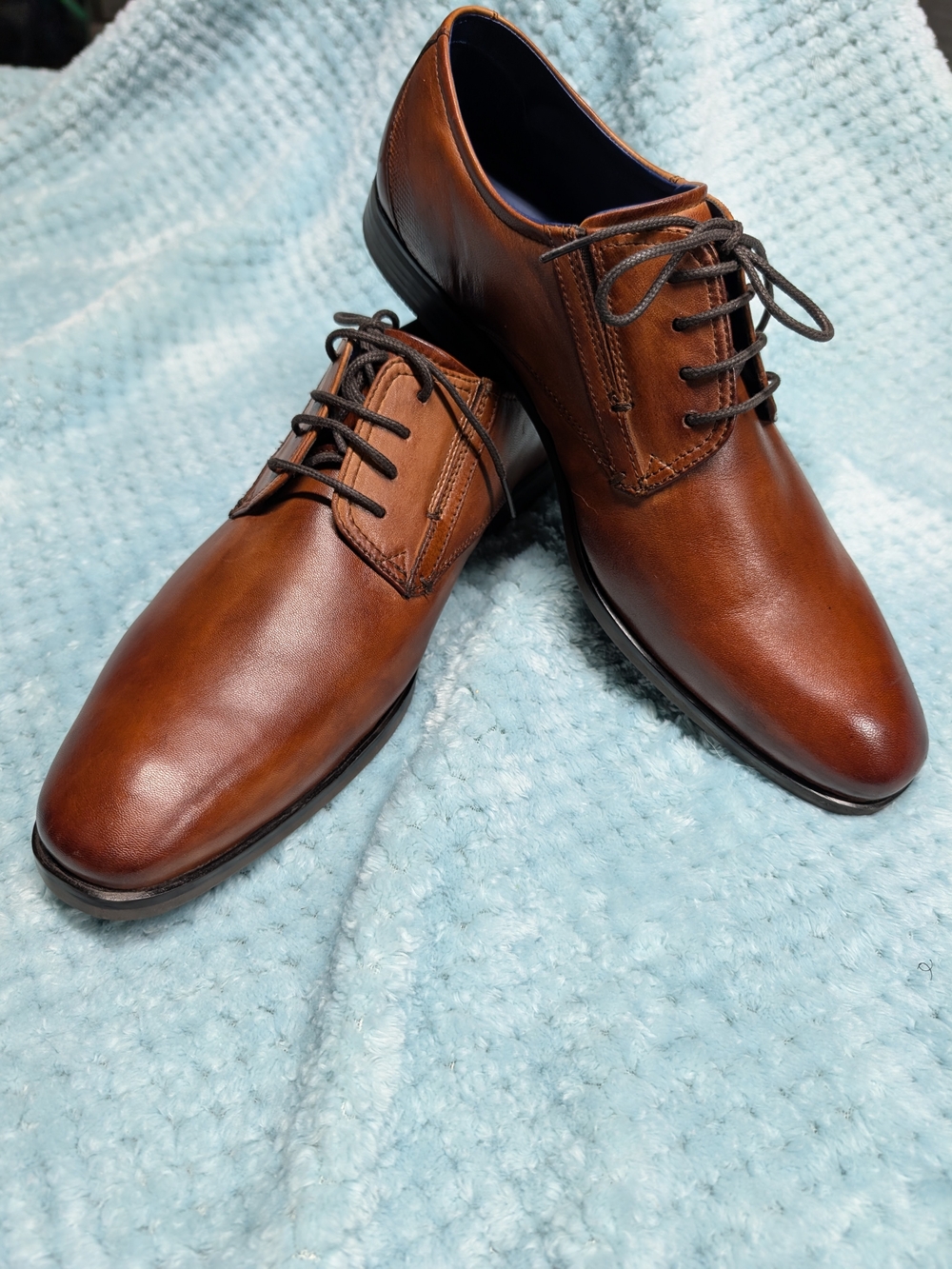 Men's Bugatti Derby Shoes - Sleek Lace-Up Dress Oxfords